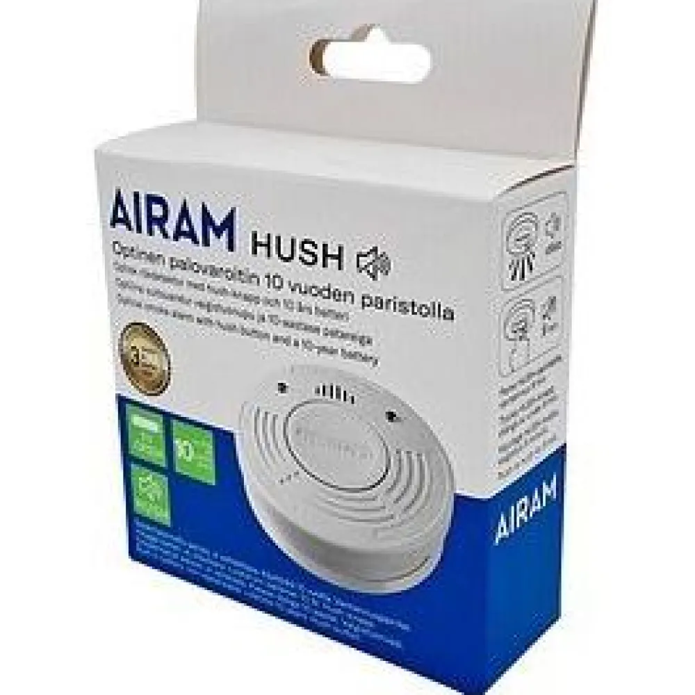 Optinen palovaroitin Hush, 10 vuoden paristo*Airam Discount