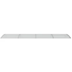 Ovikatos harmaa ja läpinäkyvä 350x80 cm polykarbonaatti*FinePRICE Outlet