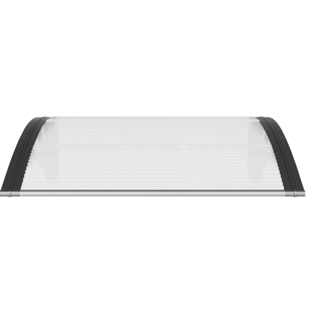 Ovikatos ja läpinäkyvä 80x80 cm polykarbonaatti musta*FinePRICE Online