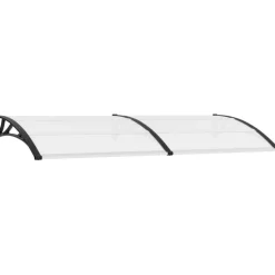 Ovikatos musta ja läpinäkyvä 240x80 cm pc*FinePRICE Online