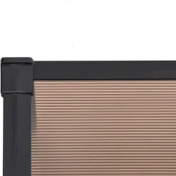 Ovikatos polykarbonaatti, musta, eri kokoja*FinePRICE Outlet