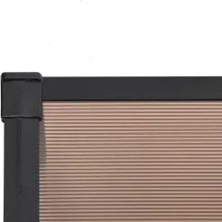 Ovikatos polykarbonaatti, musta, eri kokoja*FinePRICE Outlet