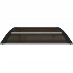 Outlet Ovikatos 80x100 cm polykarbonaatti musta Ulko-Ovet|Ovikatokset