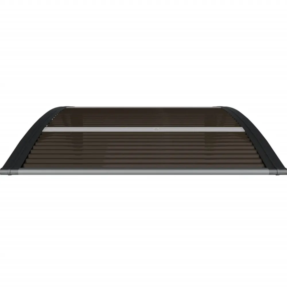 Outlet Ovikatos 80x100 cm polykarbonaatti musta Ulko-Ovet|Ovikatokset