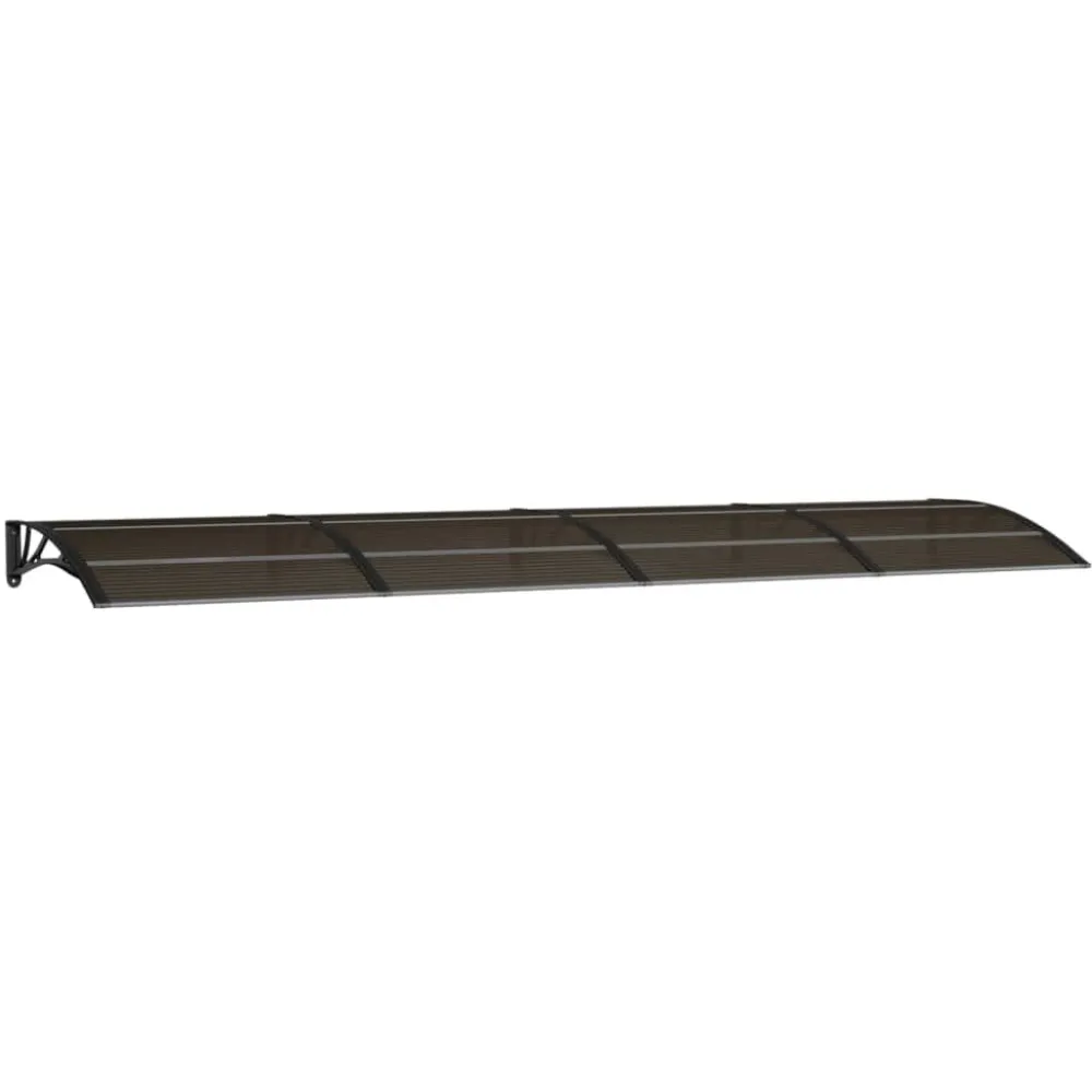 Ovikatos 400x100 cm polykarbonaatti musta*FinePRICE Best