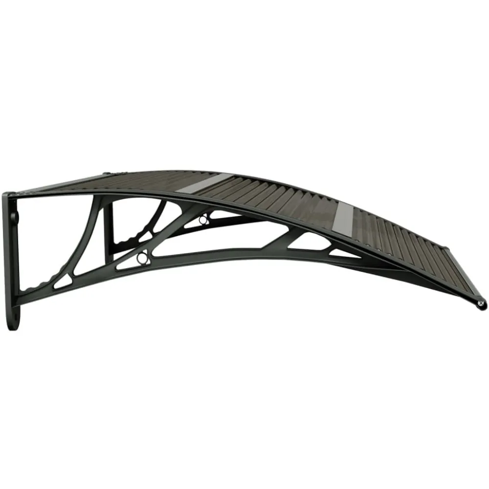 Ovikatos 80x80 cm polykarbonaatti musta*FinePRICE Outlet