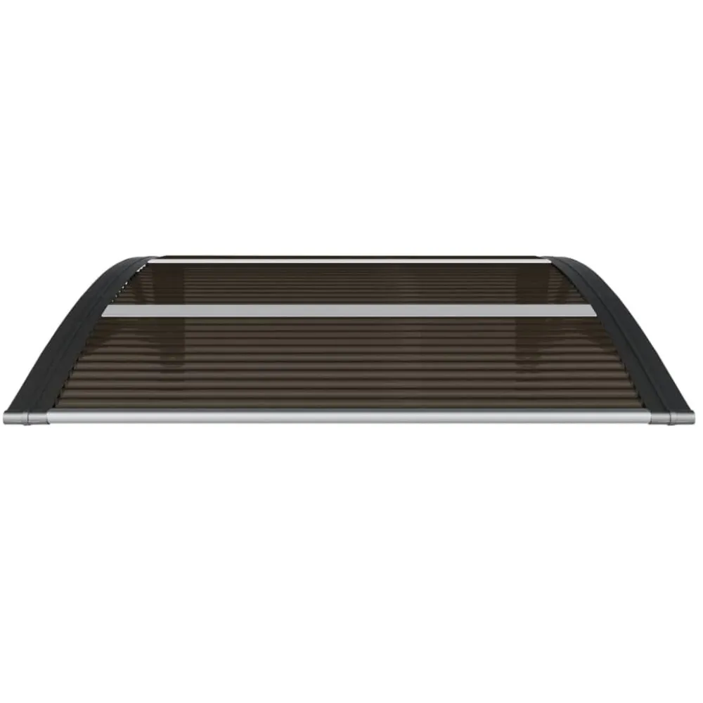 Ovikatos 80x80 cm polykarbonaatti musta*FinePRICE Outlet