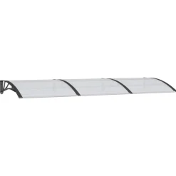 Best Ovikatos 300x100 cm polykarbonaatti musta/vaalea Ovikatokset