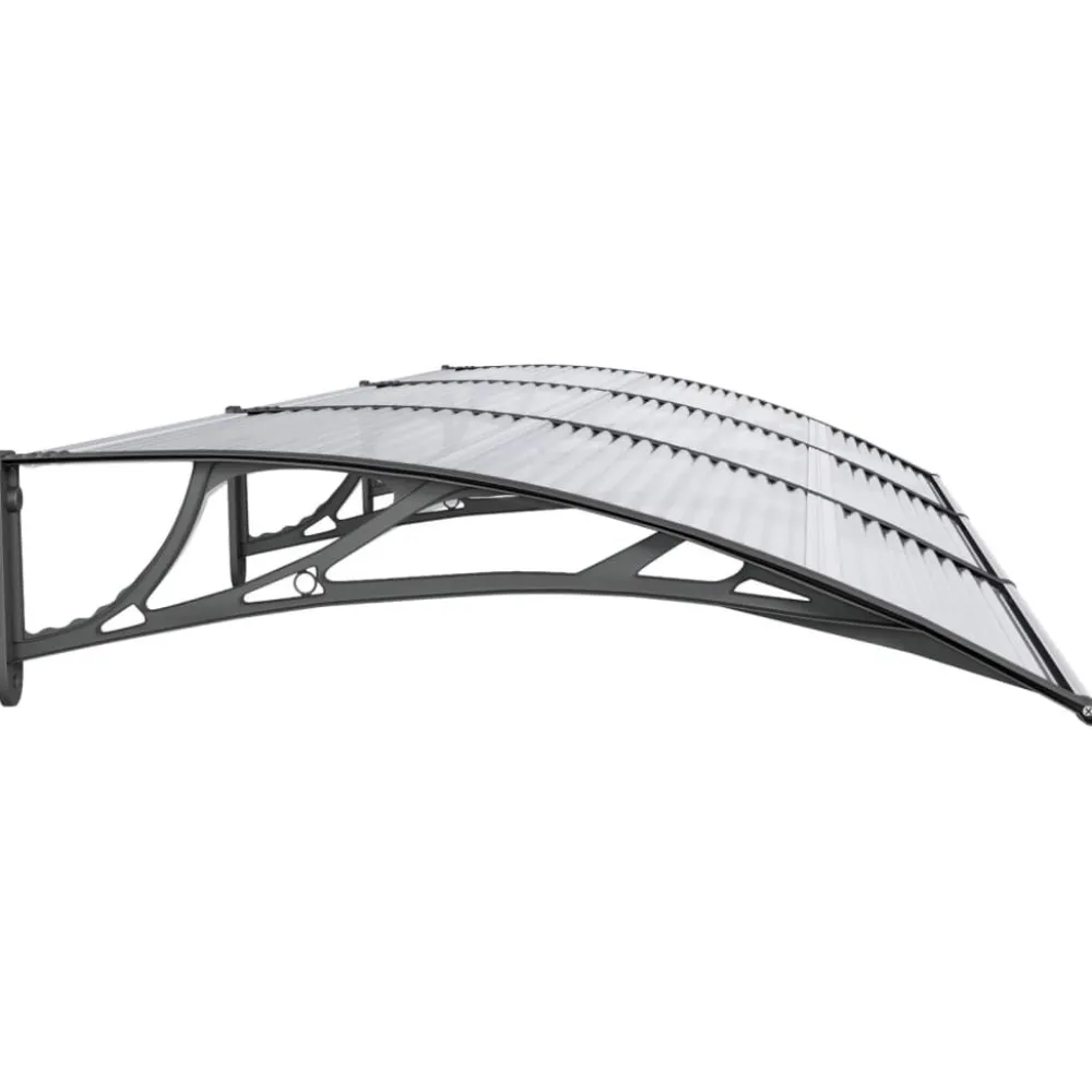 Best Ovikatos 300x100 cm polykarbonaatti musta/vaalea Ovikatokset