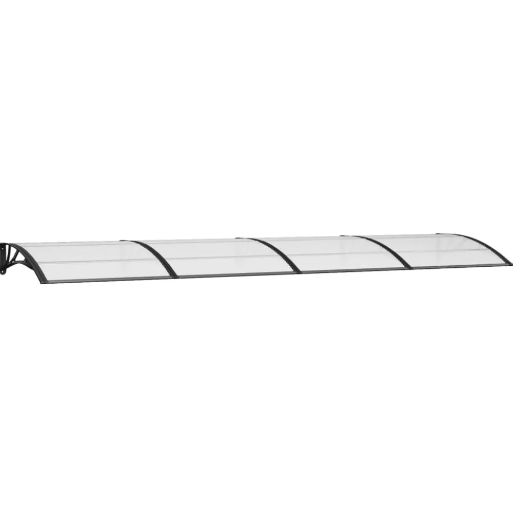 New Ovikatos 400x100 cm polykarbonaatti musta/vaalea Ovikatokset