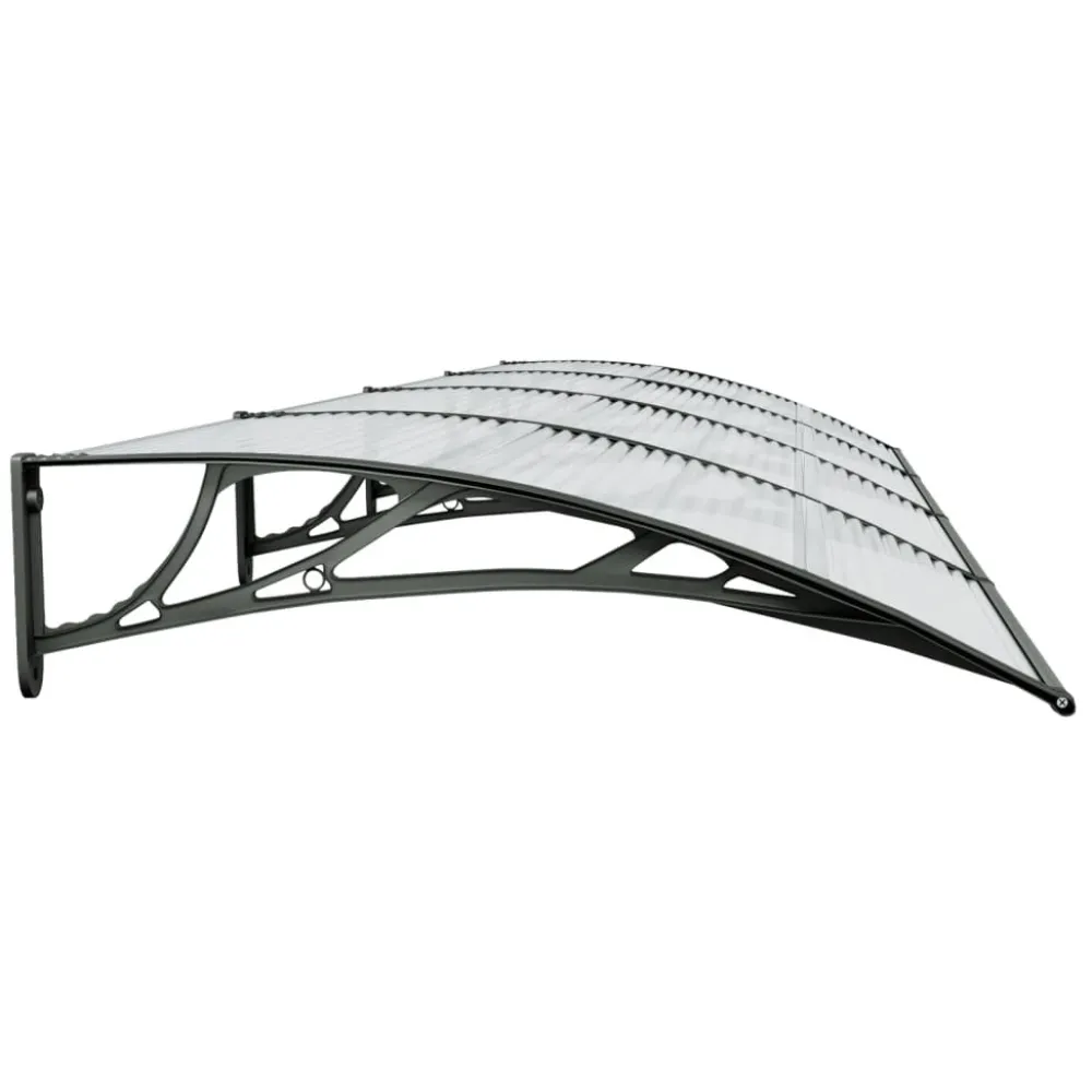 New Ovikatos 400x100 cm polykarbonaatti musta/vaalea Ovikatokset