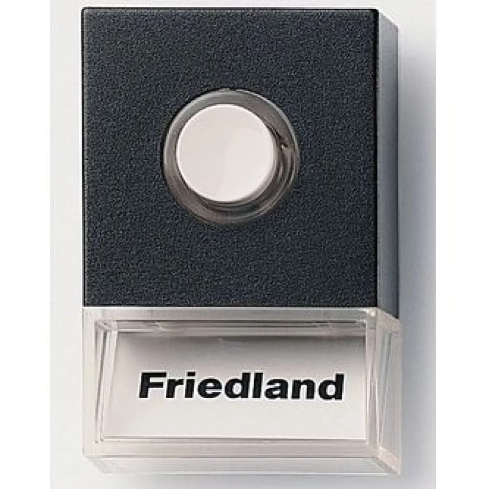 Ovikellopainike D723 Pushlite musta valolla*Friedland Best