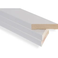 Hot Ovilistat Aava 12x42xM11 1-puolinen setti mänty valkoinen Peitelistat