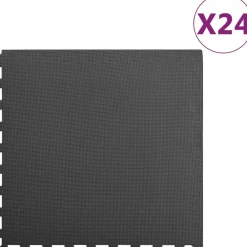 Clearance Palamatot 24kpl, 8.64 m², EVA-vaahto, musta Kuntoiluvälineet
