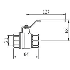 Best Palloventtiili 400025 MS DN25 Venttiilit
