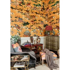 New Paneelitapetti Floating World 1,56x3 m kulta Valokuvatapetit