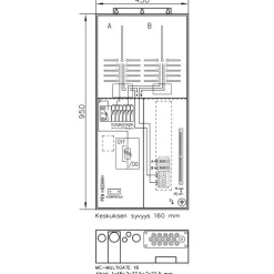 Discount Paritalokeskus Collie 38P100 2T 80A IP34 FE Mittauskeskukset