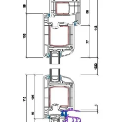 New Parvekeovi PVC TD 2K, PVC, 2-lasinen mittatilausovi Terassin Ovet Ja Liukuovet|Terassin Ovet Ja Liukuovet