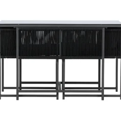 Parvekeryhmä Noto, 120x60cm Noto-pöytä + 2 Noto-tuolia, musta*Venture Home Clearance