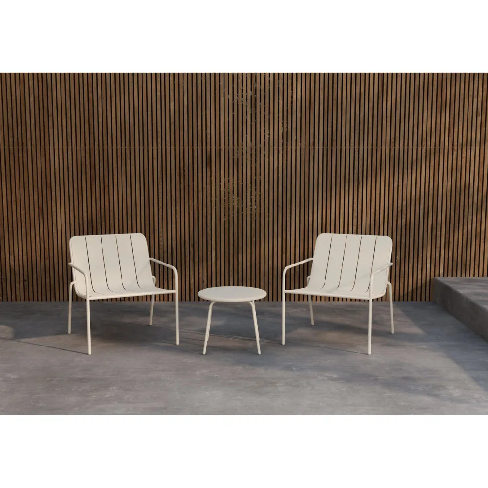 Parvekesetti Minos, ø50cm, 2-istuttava, beige*Venture Home Discount