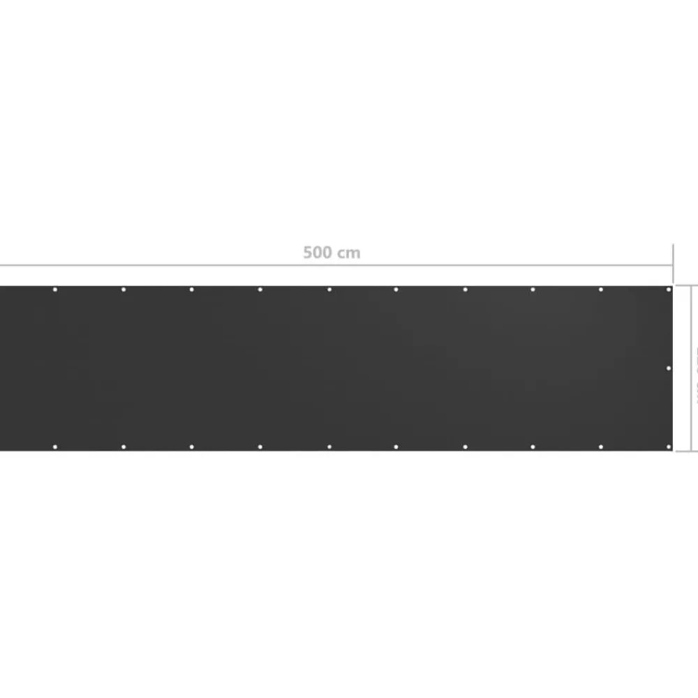 Outlet Parvekkeen suoja antrasiitti 120x500 cm oxford kangas Aitaelementit