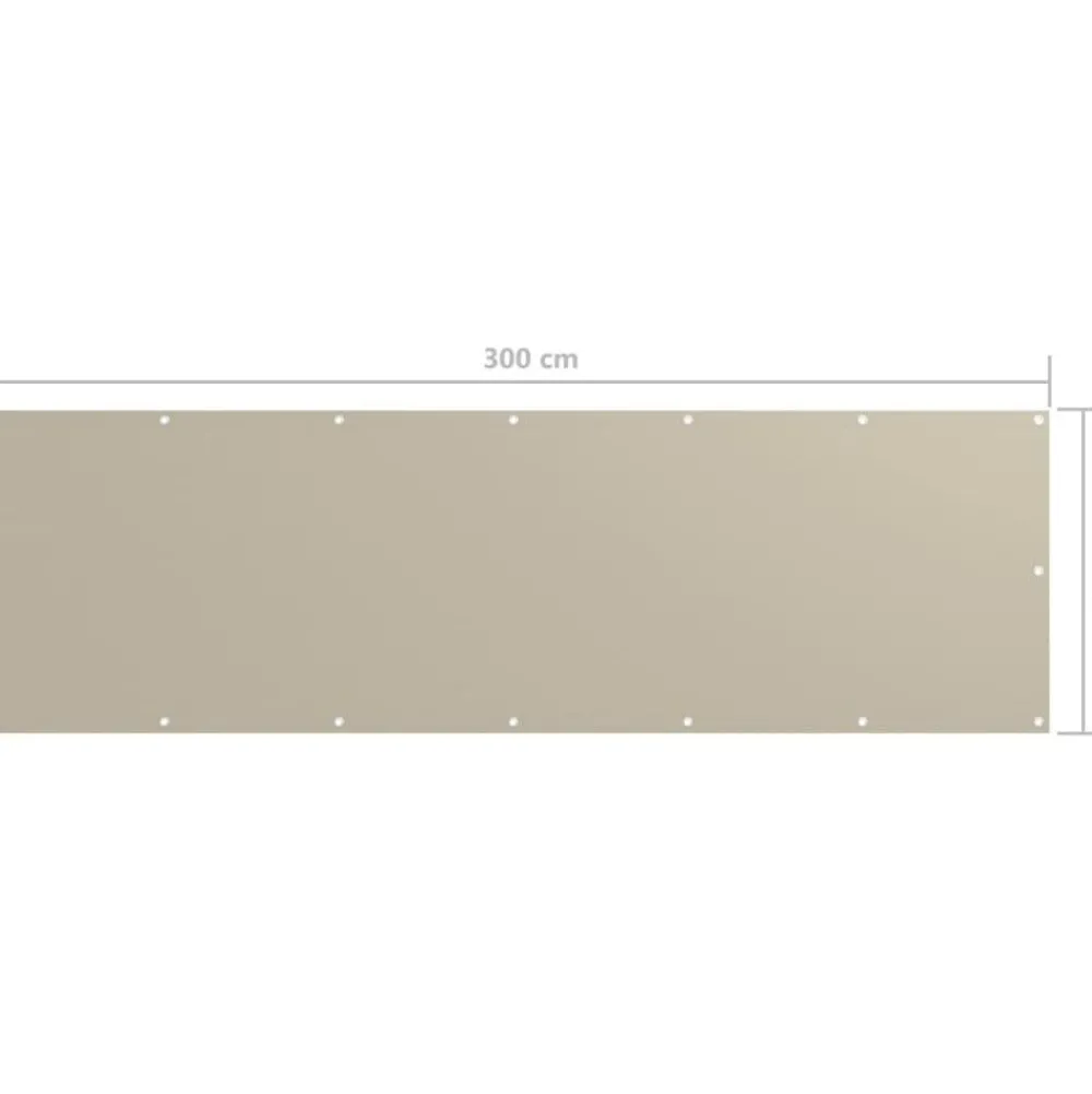 Best Parvekkeen suoja beige 90x300 cm oxford kangas Aitaelementit