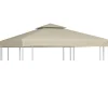 Paviljongin kangaskatto 310g/m² beige 3x3m*FinePRICE Online