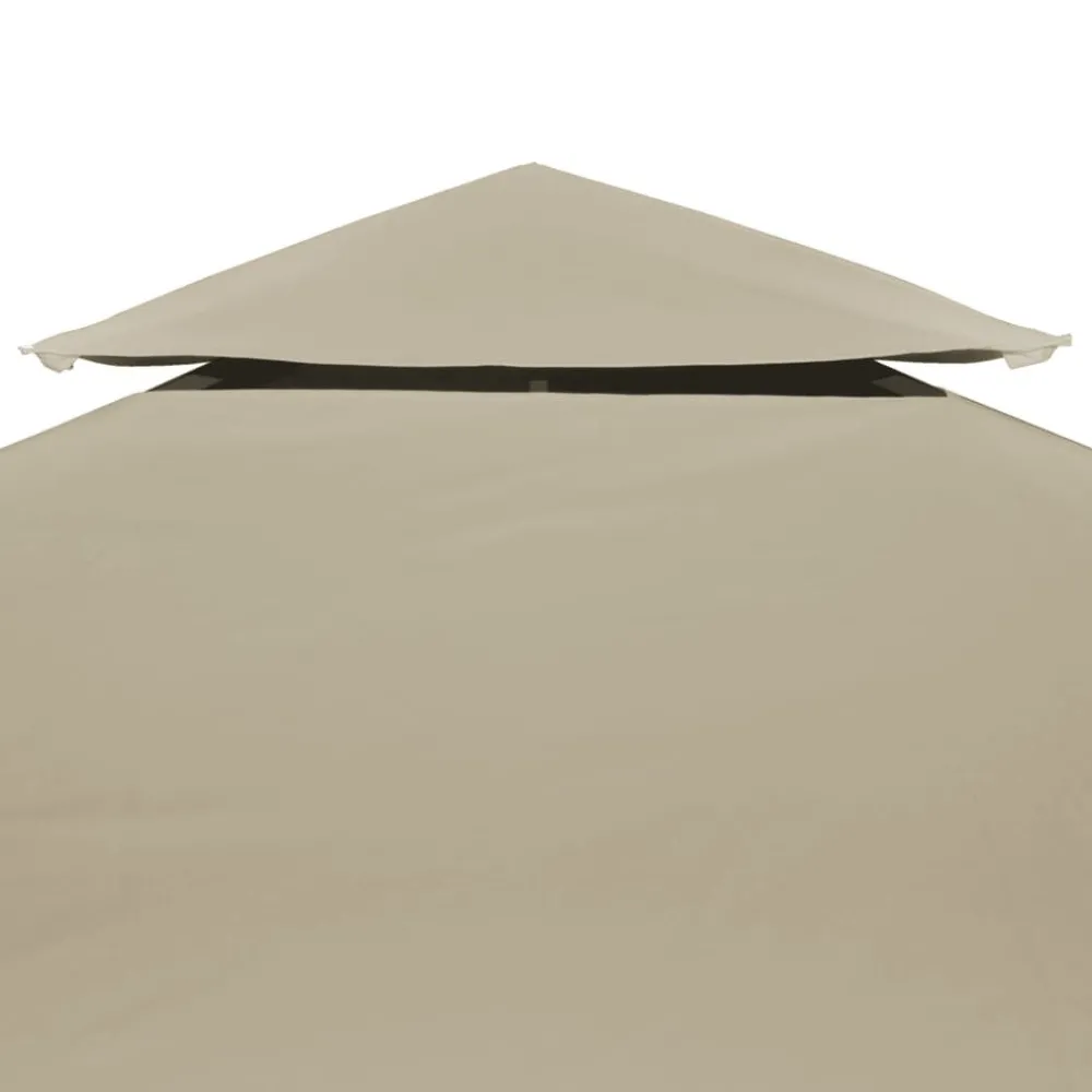 Paviljongin kangaskatto 310g/m² beige 3x3m*FinePRICE Online