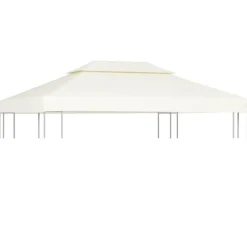 Best Paviljongin kangaskatto 310g/m² kermanvalkoinen 3x4m Paviljongit|Paviljongit