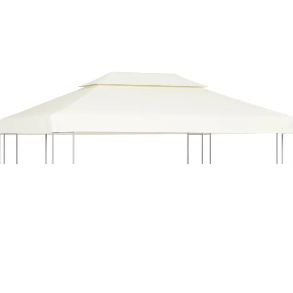 Best Paviljongin kangaskatto 310g/m² kermanvalkoinen 3x4m Paviljongit|Paviljongit