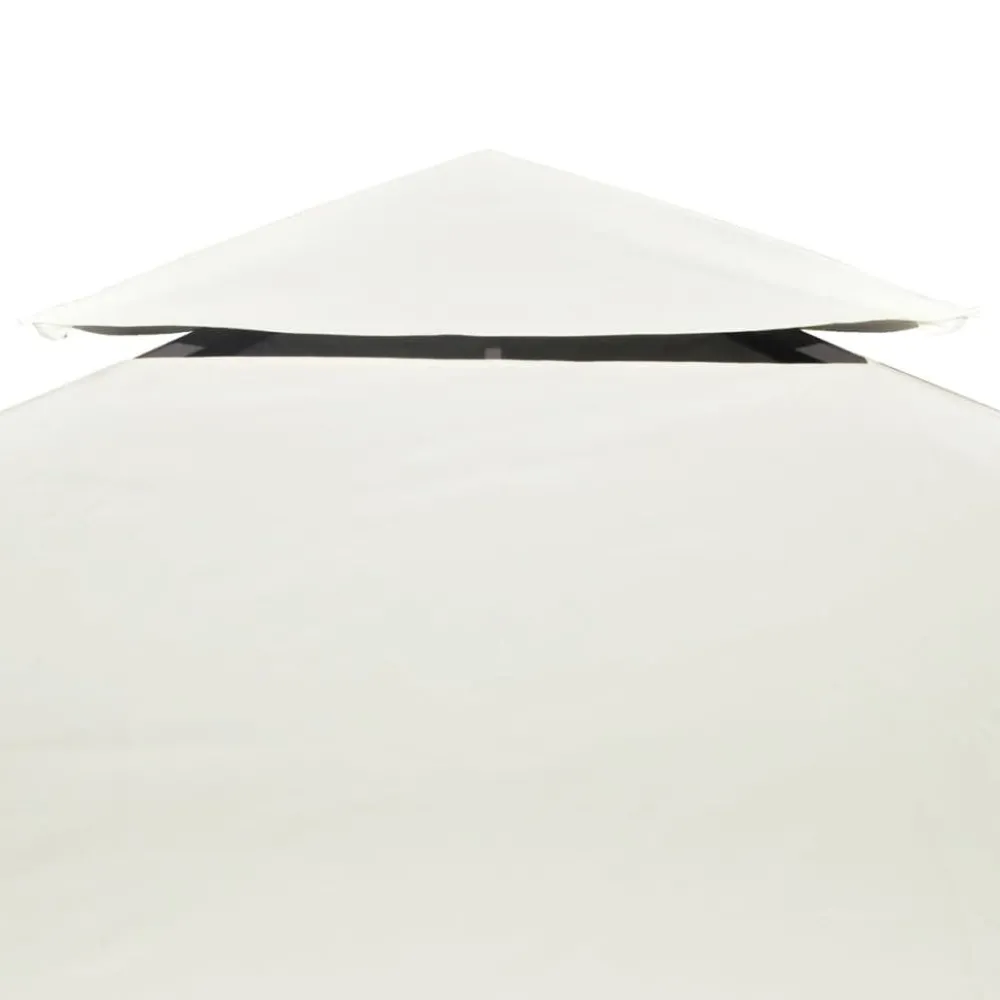 Best Paviljongin kangaskatto 310g/m² kermanvalkoinen 3x4m Paviljongit|Paviljongit