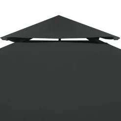 Paviljongin kangaskatto 310g/m² tummanharmaa 3x3m*FinePRICE