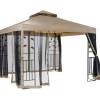 Paviljonki Leaf, 3x3m, beige*Home4you Outlet