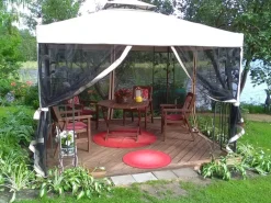 Paviljonki Leaf, 3x3m, beige*Home4you Outlet