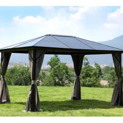 New Paviljonki Sunset, 3x4m, ruskea/vaaleanbeige Paviljongit|Paviljongit