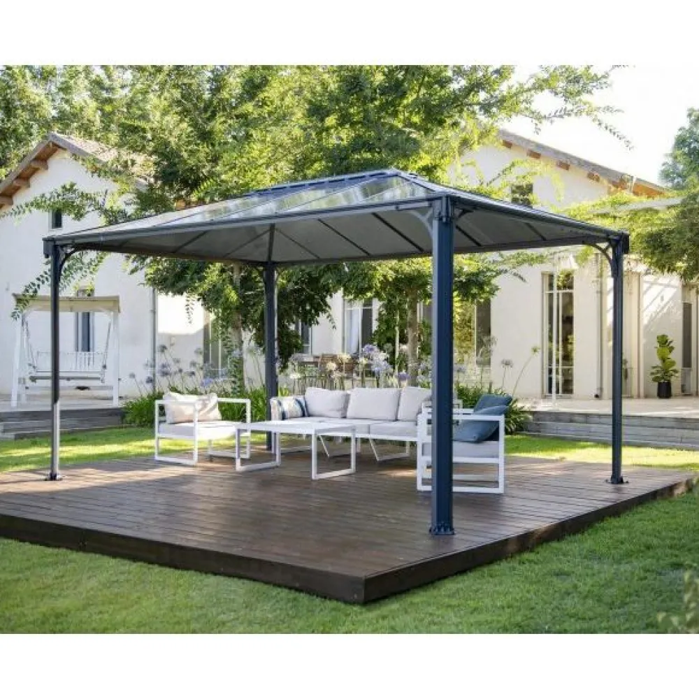 Outlet Paviljonki Martinique 3600 3 x 3,6 m 10,8 m² harmaa Paviljongit|Paviljongit