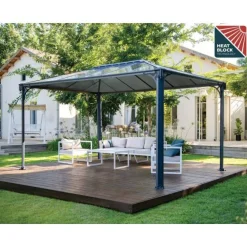 Outlet Paviljonki Martinique 3600 3 x 3,6 m 10,8 m² harmaa Paviljongit|Paviljongit