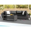 Pehmusteen päällinen Bahamas- sohvan päätymoduuliin tummanharmaa*Comfort Garden Hot