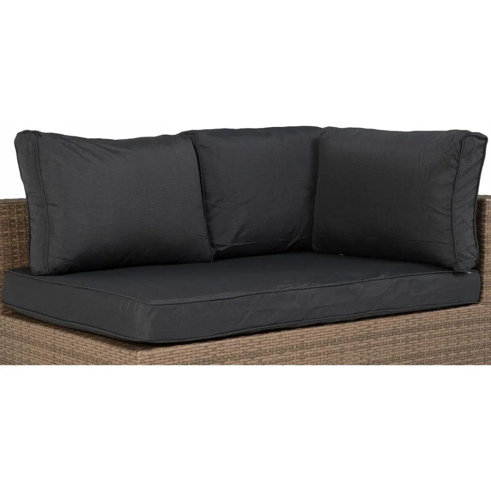Pehmusteen päällinen Bahamas- sohvan päätymoduuliin tummanharmaa*Comfort Garden Hot