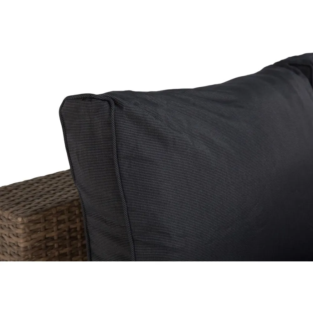 Pehmusteen päällinen Bahamas- sohvan päätymoduuliin tummanharmaa*Comfort Garden Hot