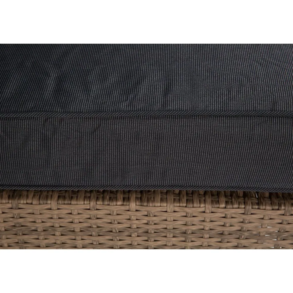 Pehmusteen päällinen Bahamas- sohvan päätymoduuliin tummanharmaa*Comfort Garden Hot