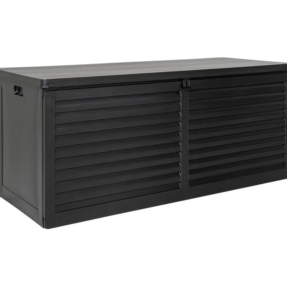 Discount Pehmustelaatikko Dubrovnik, 146.5x61x64.5cm, 490L, muovi, musta Säilytyslaatikot Ulos|Terassin Sisustus