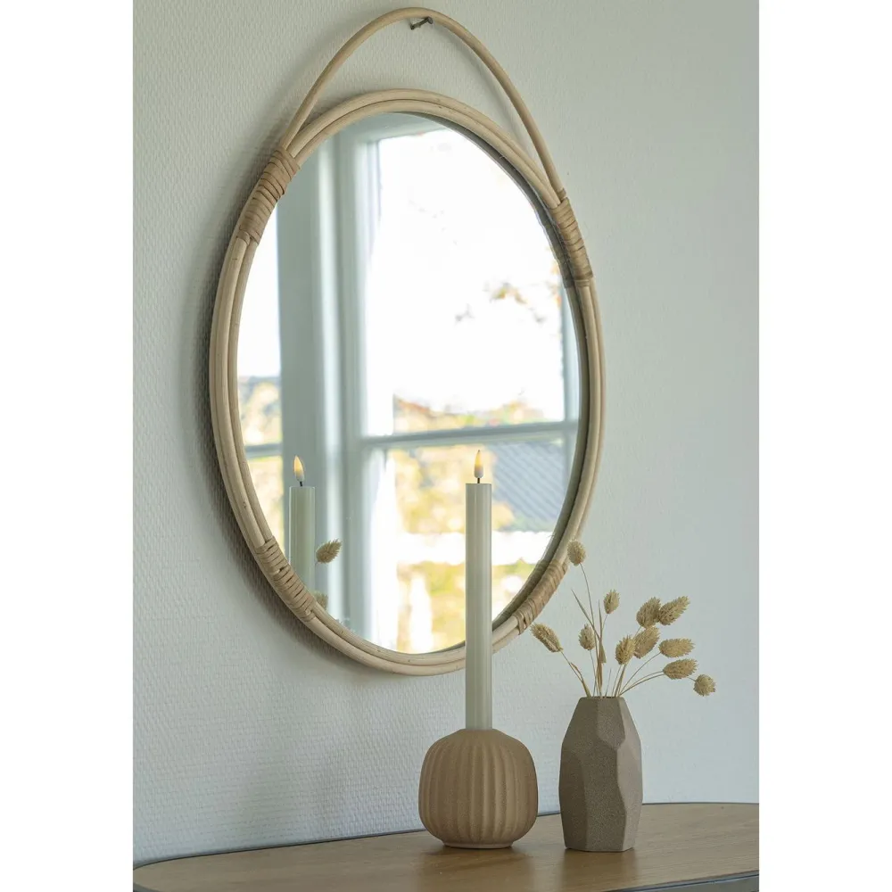 Peili Malo, pyöreä, ø50cm, rottinki*House Nordic Hot