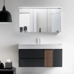 Peilikaappi LED-valaisimella Glänsa 1200 valkoinen*Bathlife Best