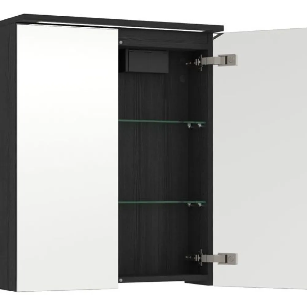 Peilikaappi LED-valolla Unic, kahdella ovella, kaksiosainen pistorasia, eri vaihtoehtoja*Temal Sale