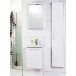 Sale Peilikaappi Alva, 420 mm, mattavalkoinen Peilikaapit