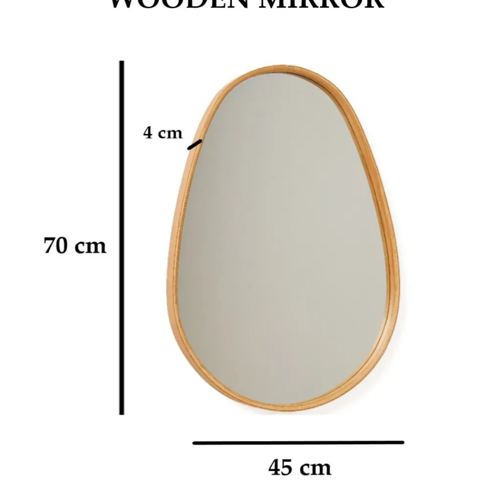 Peili Pear, 45x70cm, tammi*Linento Furniture Best