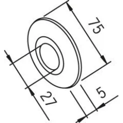 Peitelaippa 102003 27x75 mm kromi*Oras