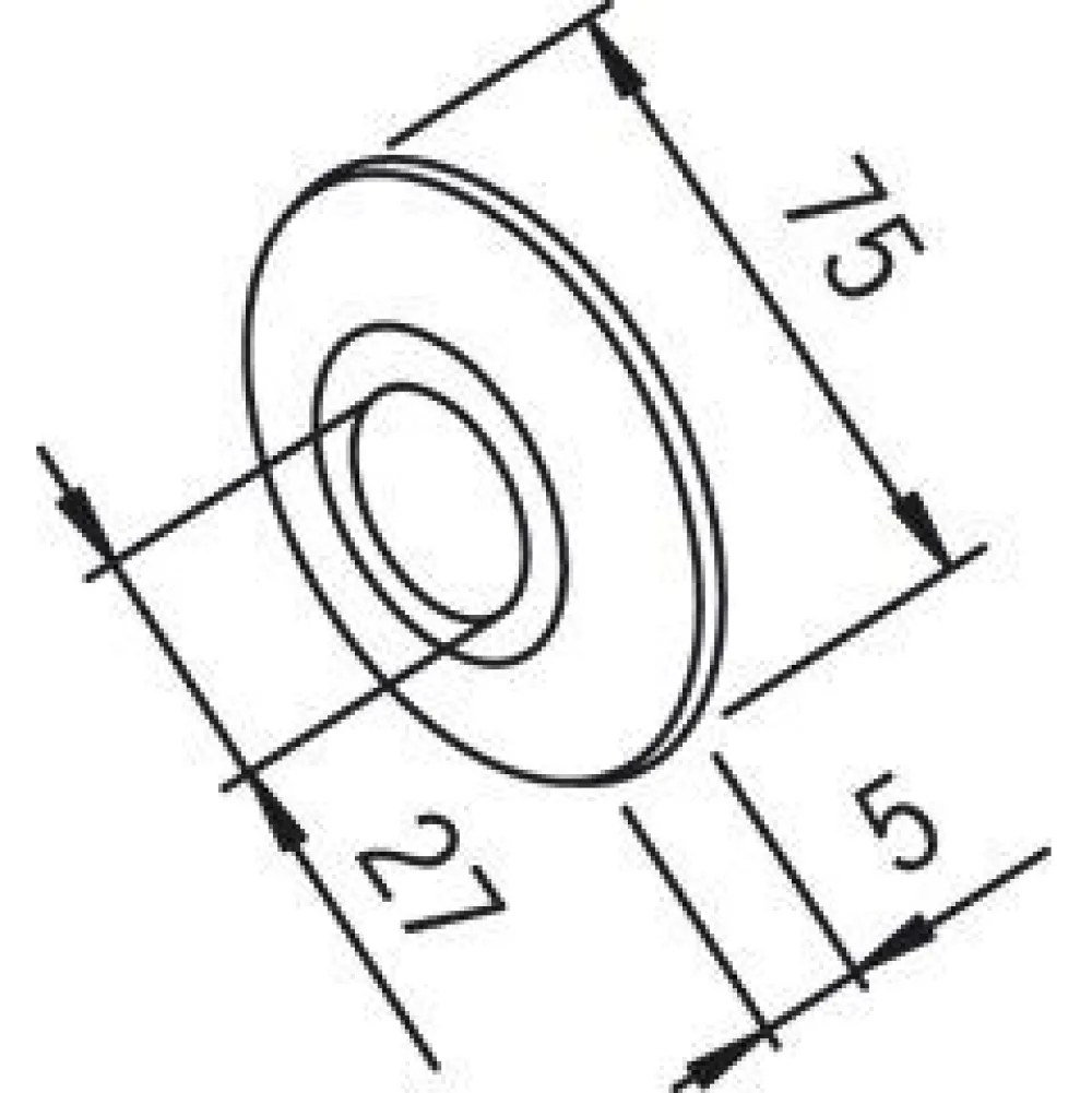 Peitelaippa 102003 27x75 mm kromi*Oras