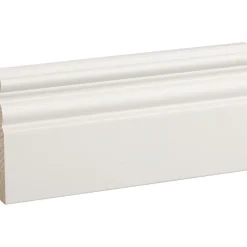 Peitelista/jalkalista Kumpu 15x92 mm puhtaanvalkoinen*Siparila New